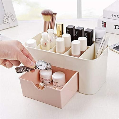 Multi-Purpose Makeup & Desk Organizer with Drawer