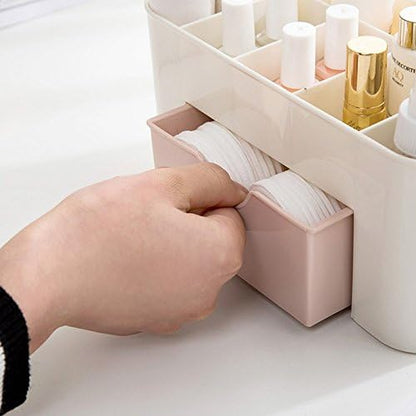 Multi-Purpose Makeup & Desk Organizer with Drawer