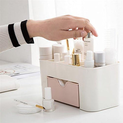 Multi-Purpose Makeup & Desk Organizer with Drawer