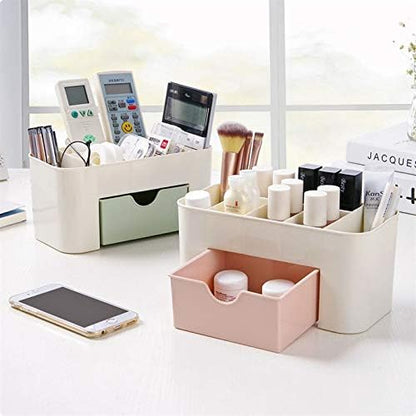 Multi-Purpose Makeup & Desk Organizer with Drawer